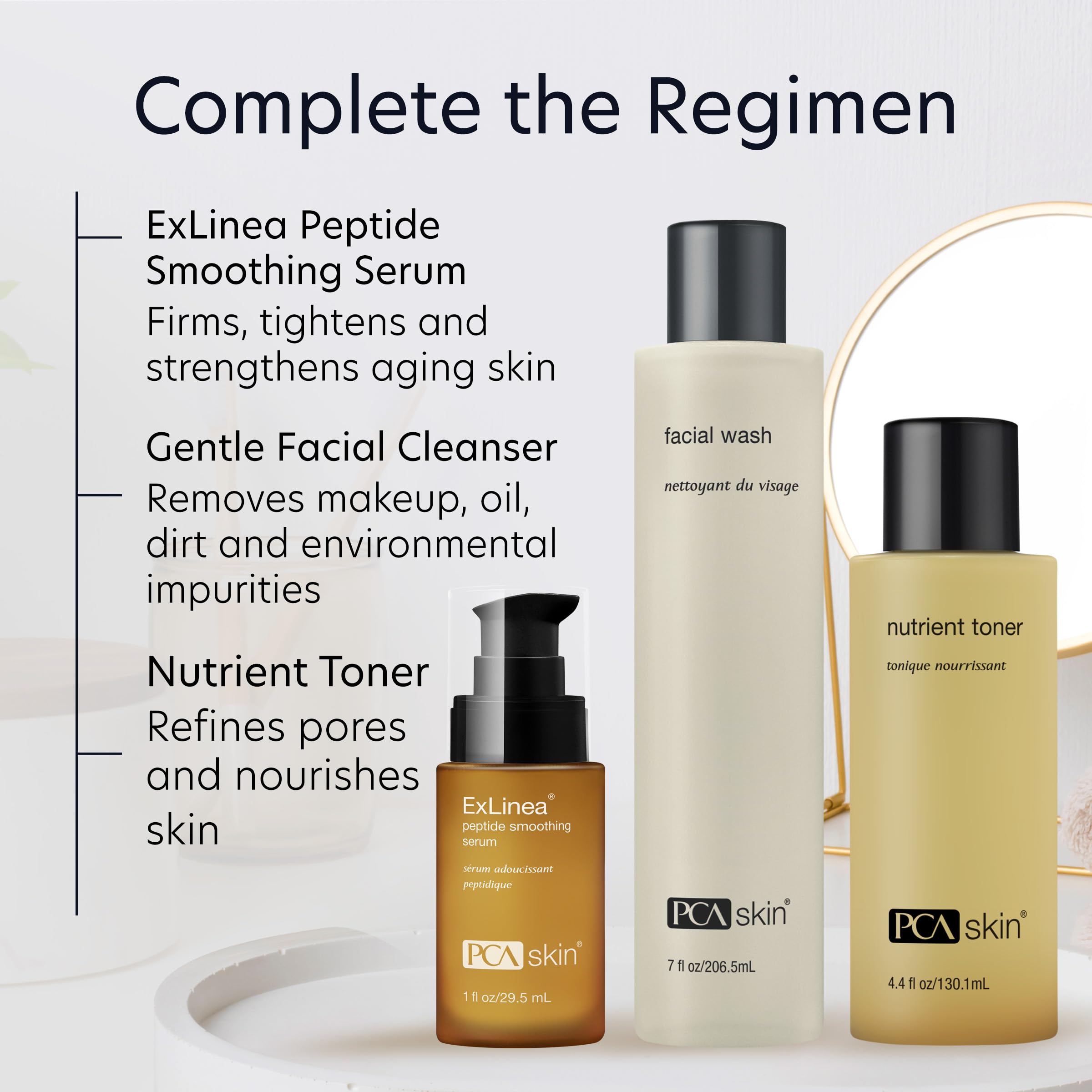 PCA SKIN label detail showing clean formulation and ingredient transparency