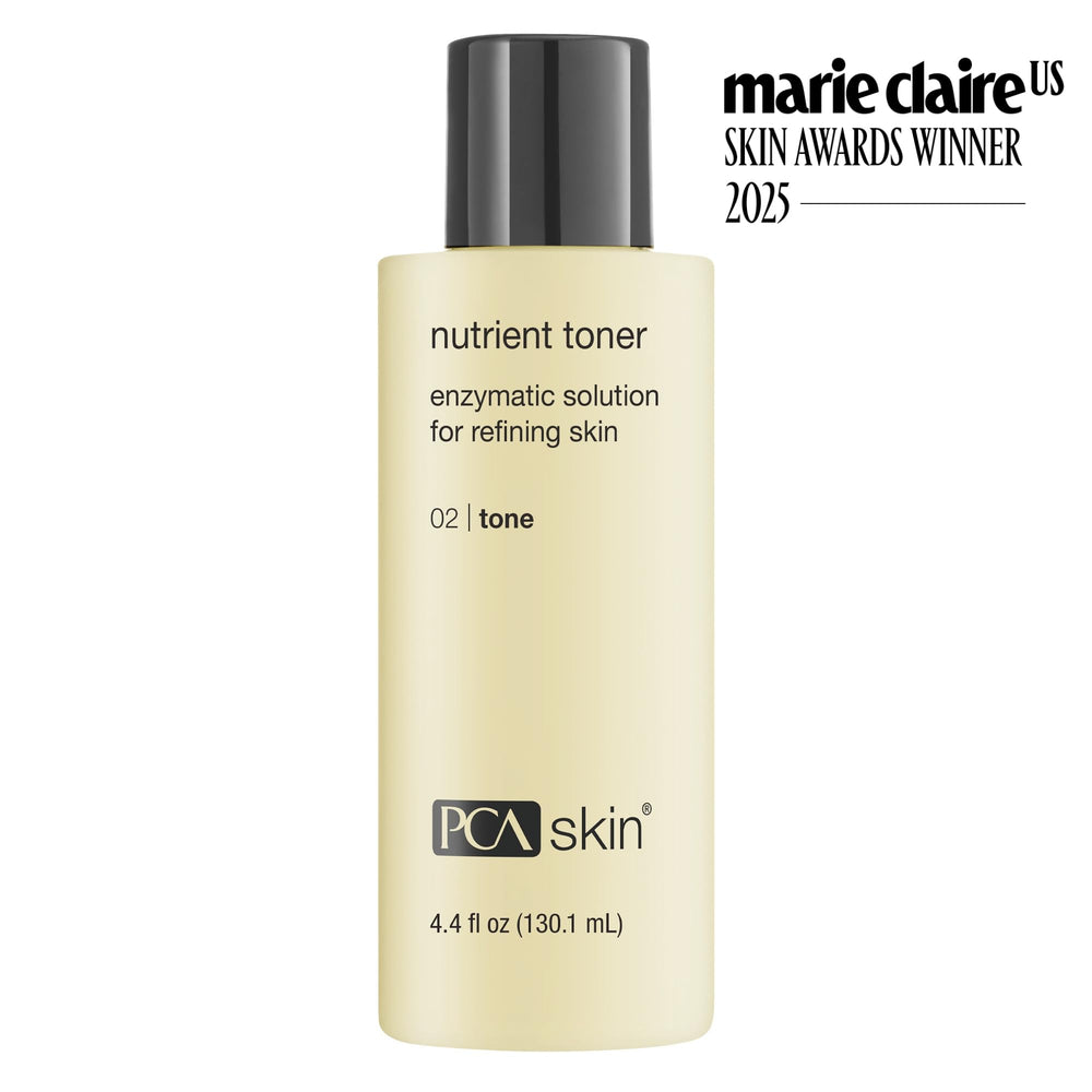 PCA SKIN label close-up highlighting active ingredients and product clarity