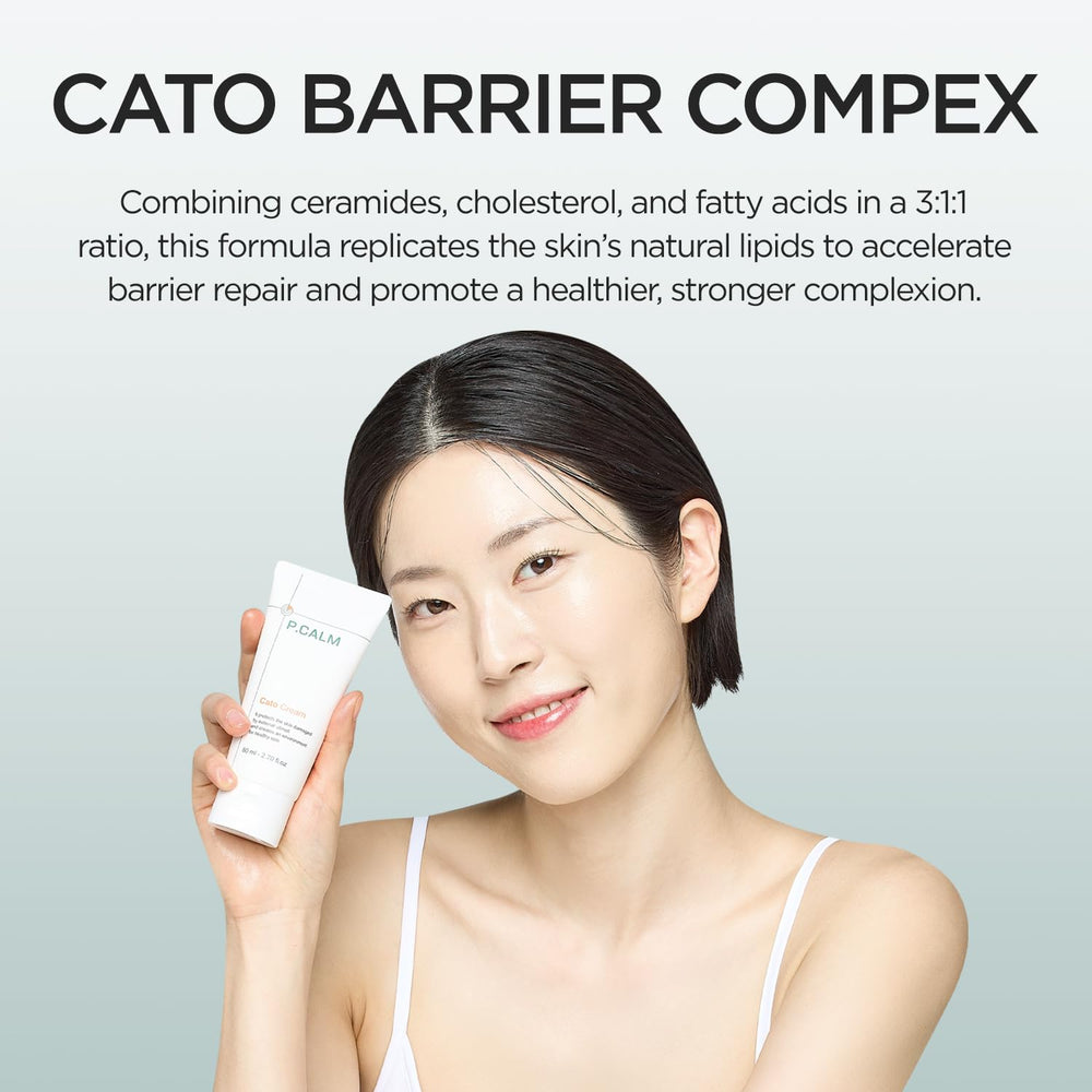 P.CALM 80ml beside everyday items to show true size and portability