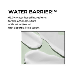 P.CALM on face as makeup base creating a smooth matte canvas for foundation