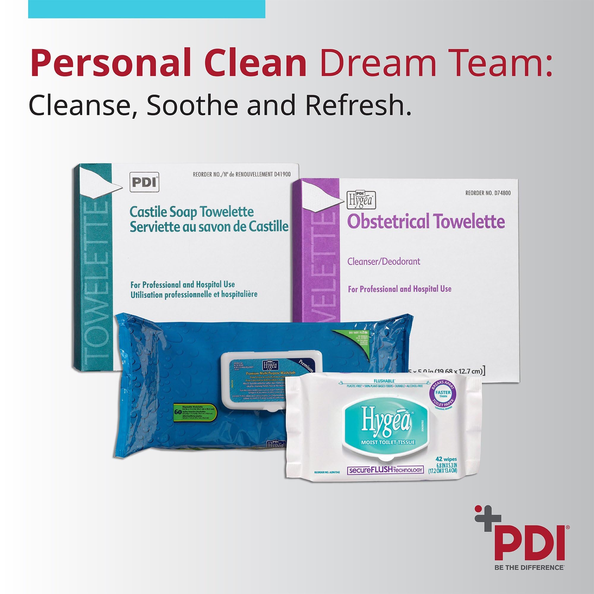 PDI three-pack boxes stacked showing bulk value and storage benefit