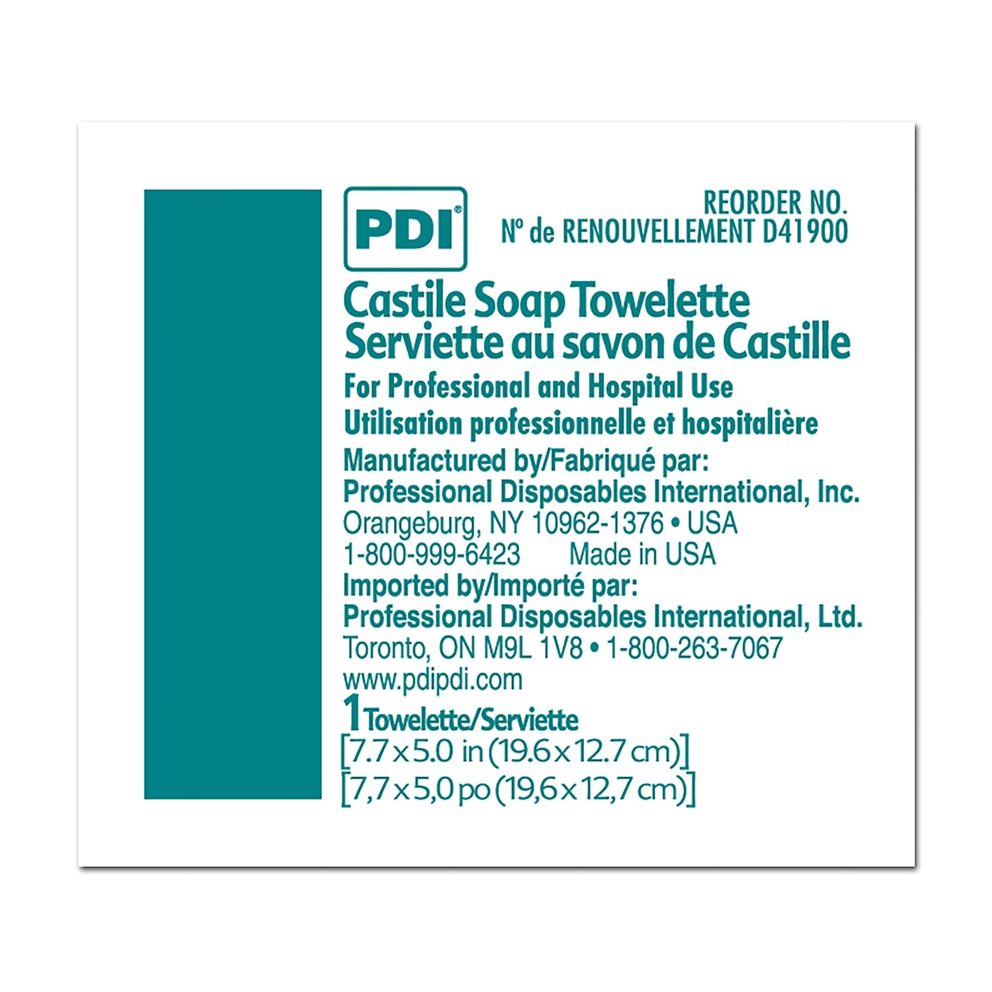 PDI wipe close-up texture showing gentle soft fabric benefit