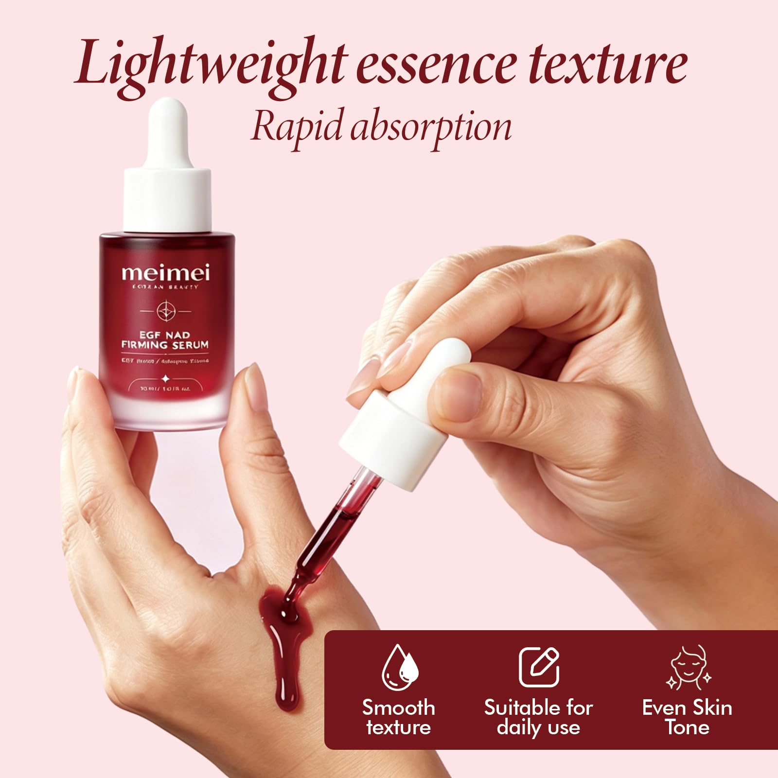 PDRN Volufiline Meimei bottle paired with moisturizer in a travel-friendly kit