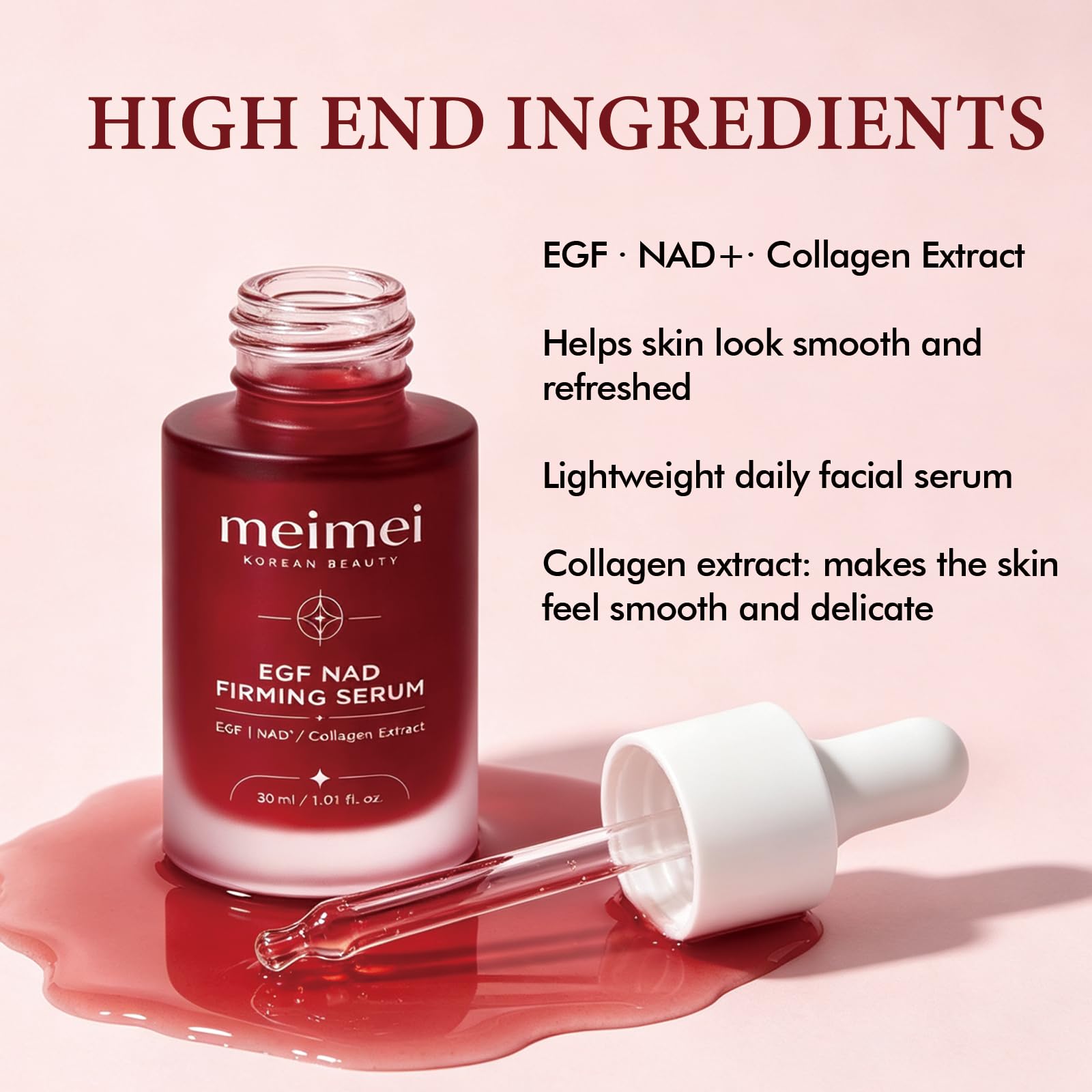 PDRN Volufiline Meimei placed on bathroom vanity to suggest daily routine use