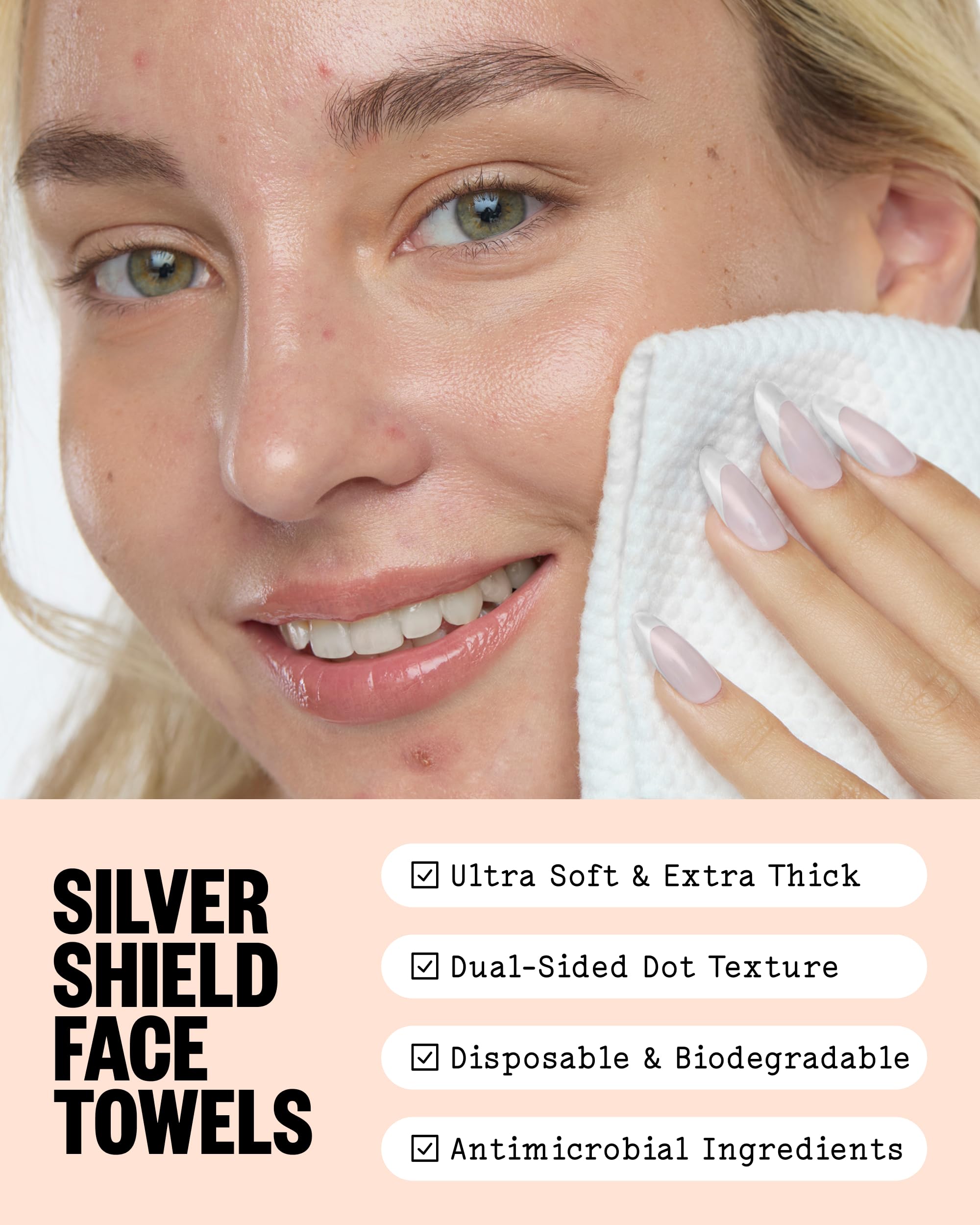 PEACE OUT close-up of soft cellulose fiber texture highlighting gentle absorbency