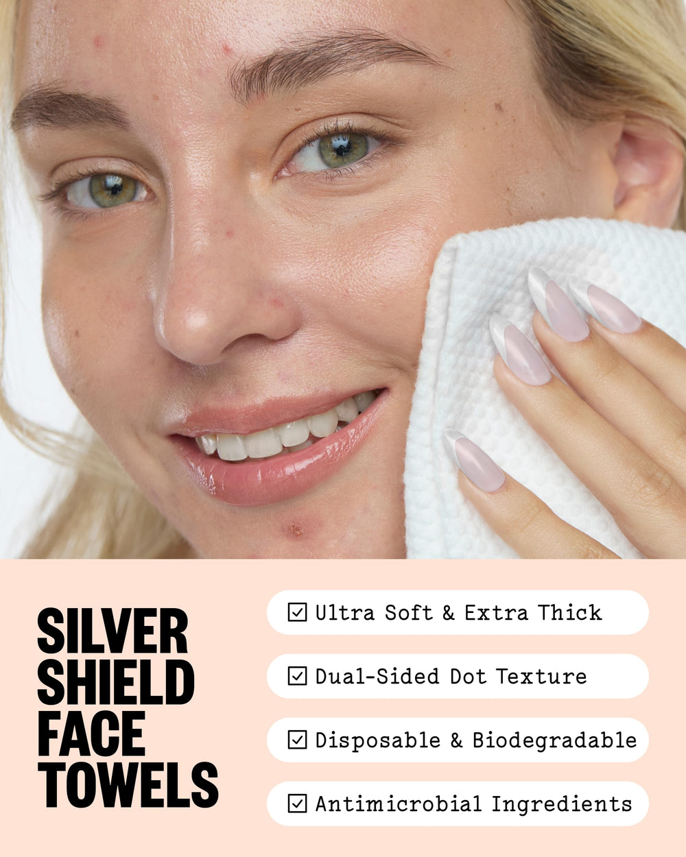 PEACE OUT close-up of soft cellulose fiber texture highlighting gentle absorbency