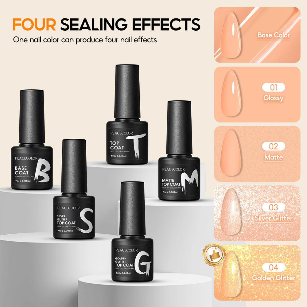 PEACECOLOR bottle next to a hand for size comparison showing 7ml travel-friendly volume