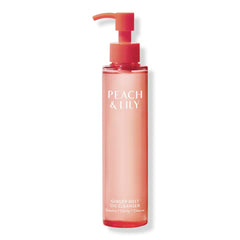 Peach & Lily front packaging showing cleanser and benefits