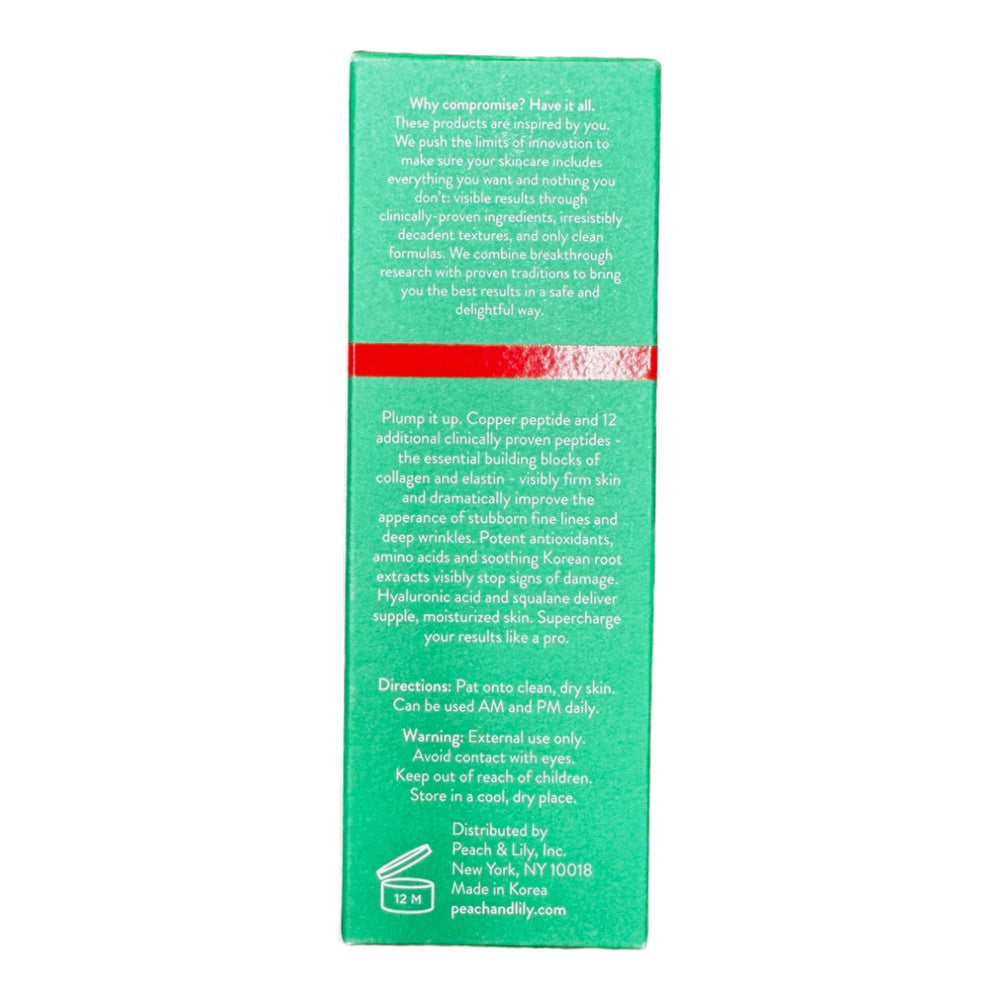 Peach & Lily bottle in hand showing scale and travel-friendly size for daily use