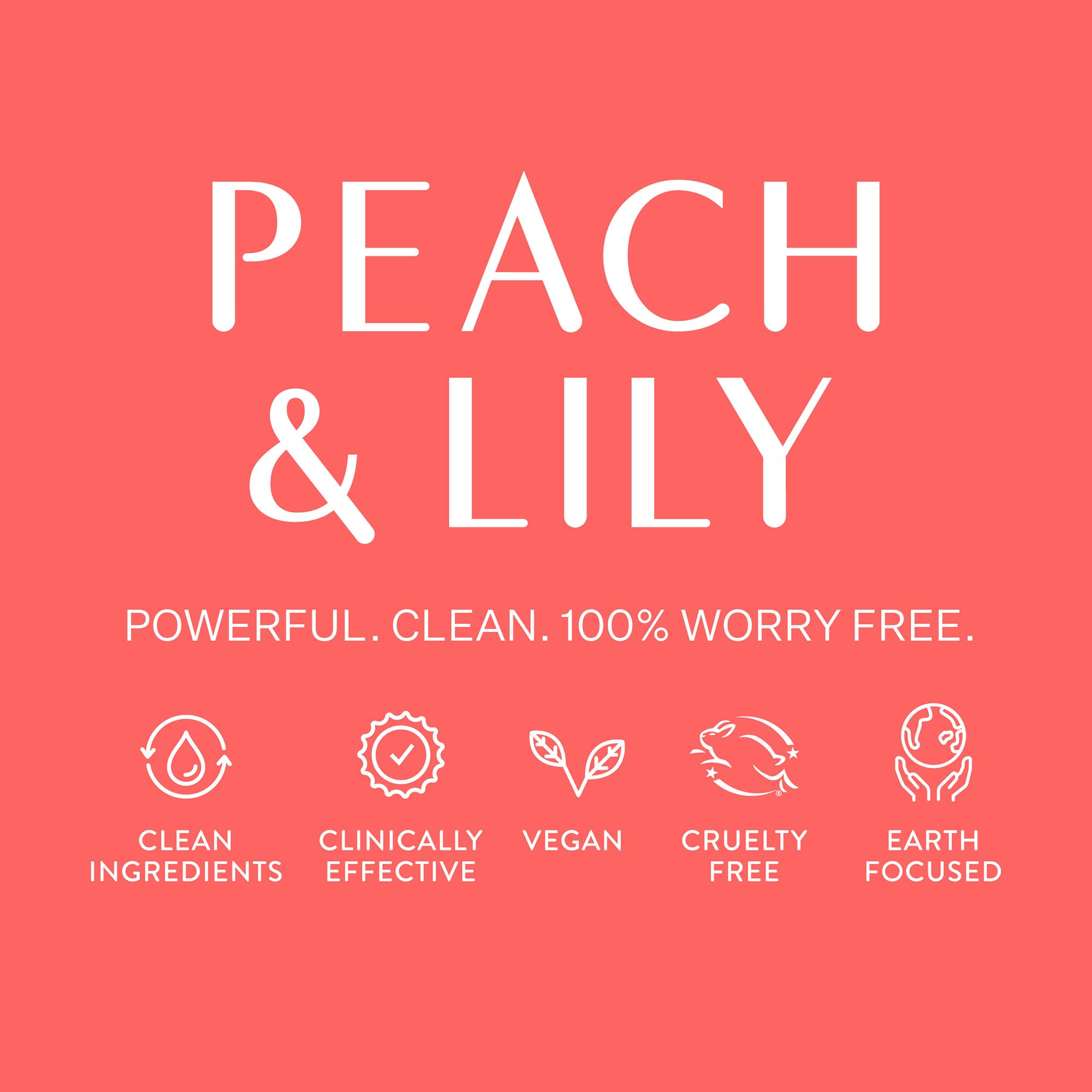 Peach & Lily tube beside hand showing size and scale for home body treatment convenience