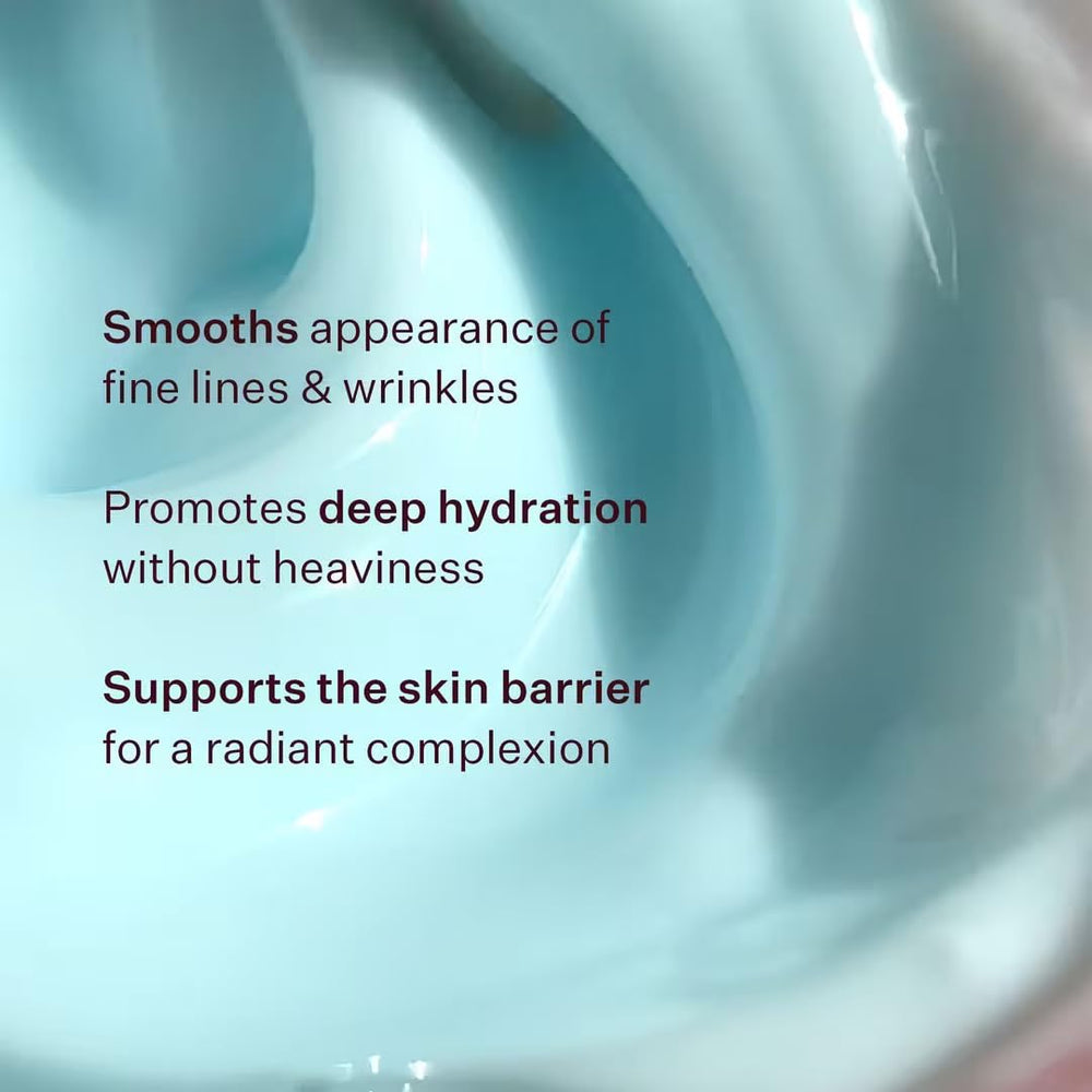 Peach & Lily cream being applied to hand illustrating spreadability and non-greasy hydration