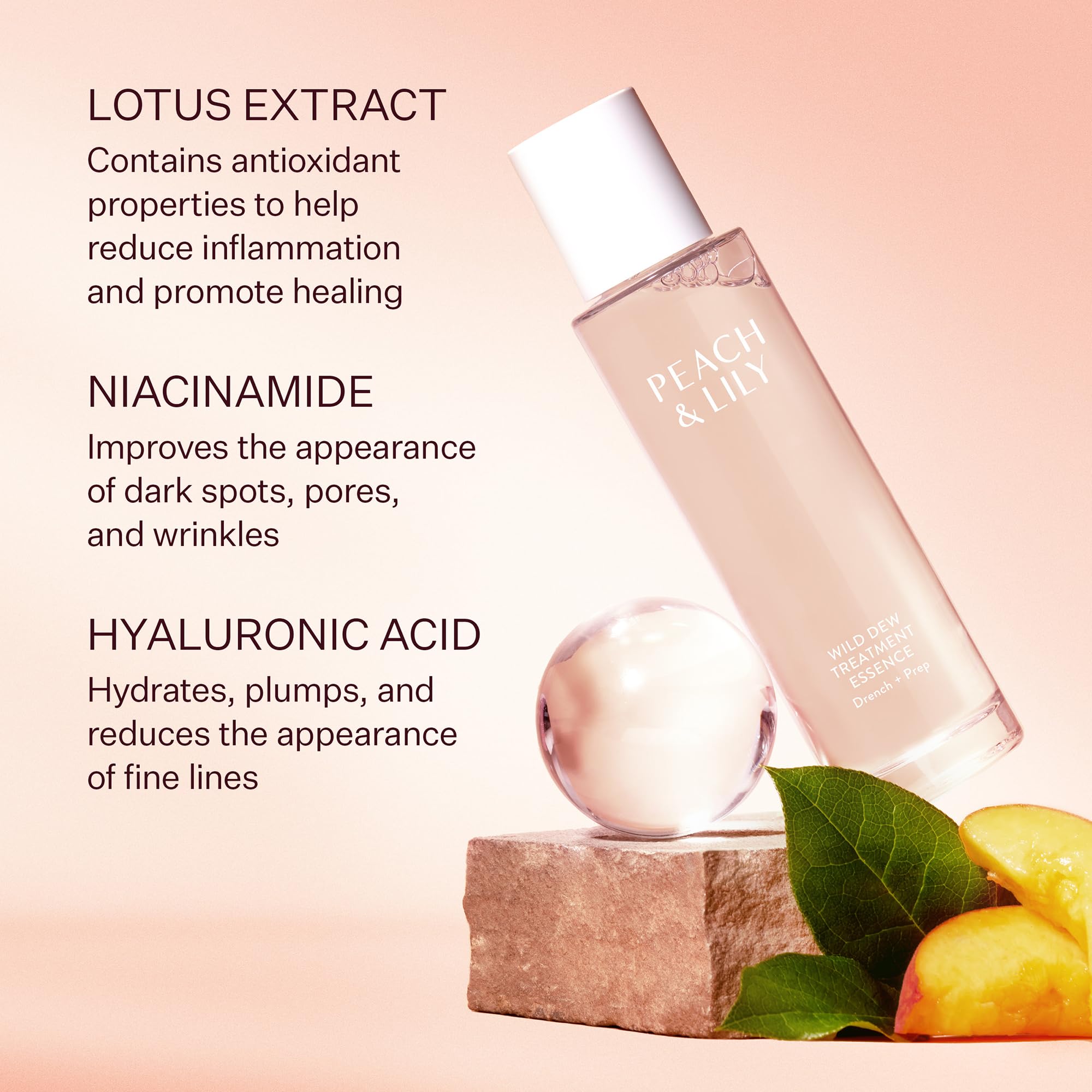 Peach & Lily close-up of fluid texture highlighting featherlight hydration