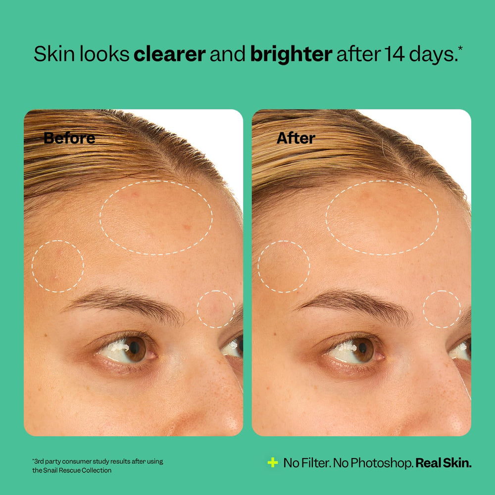 Peach Slices next to toner and moisturizer demonstrating routine layering