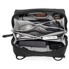 Peak Design tech pouch external zip pocket with cable pass-through for on-the-go charging