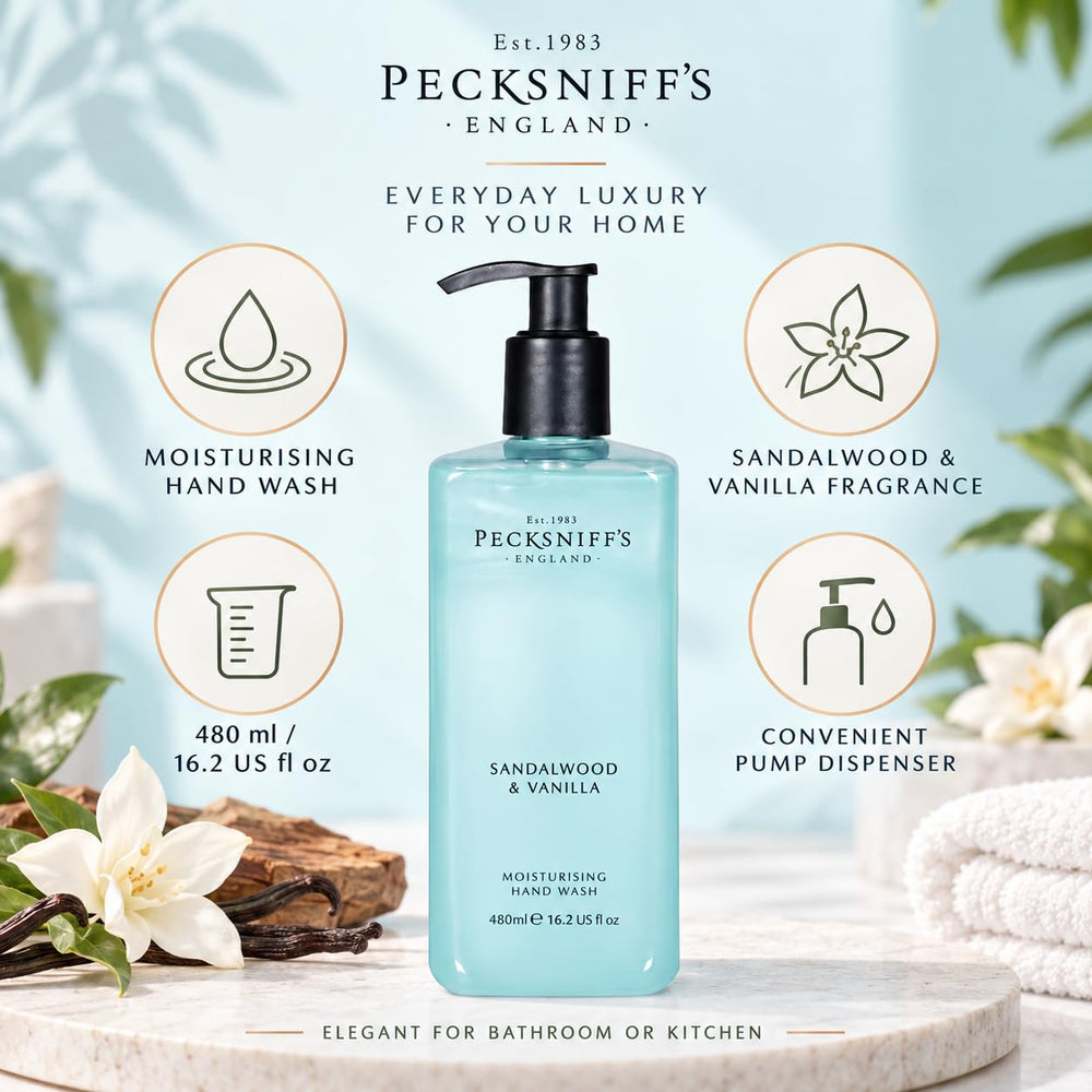 Pecksniff's label close-up highlighting ingredients list and crafted-in-England detail for transparency