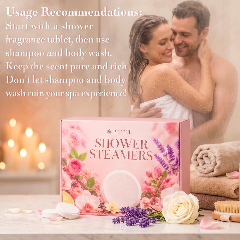peepul steamer in shower setting demonstrating easy spa setup