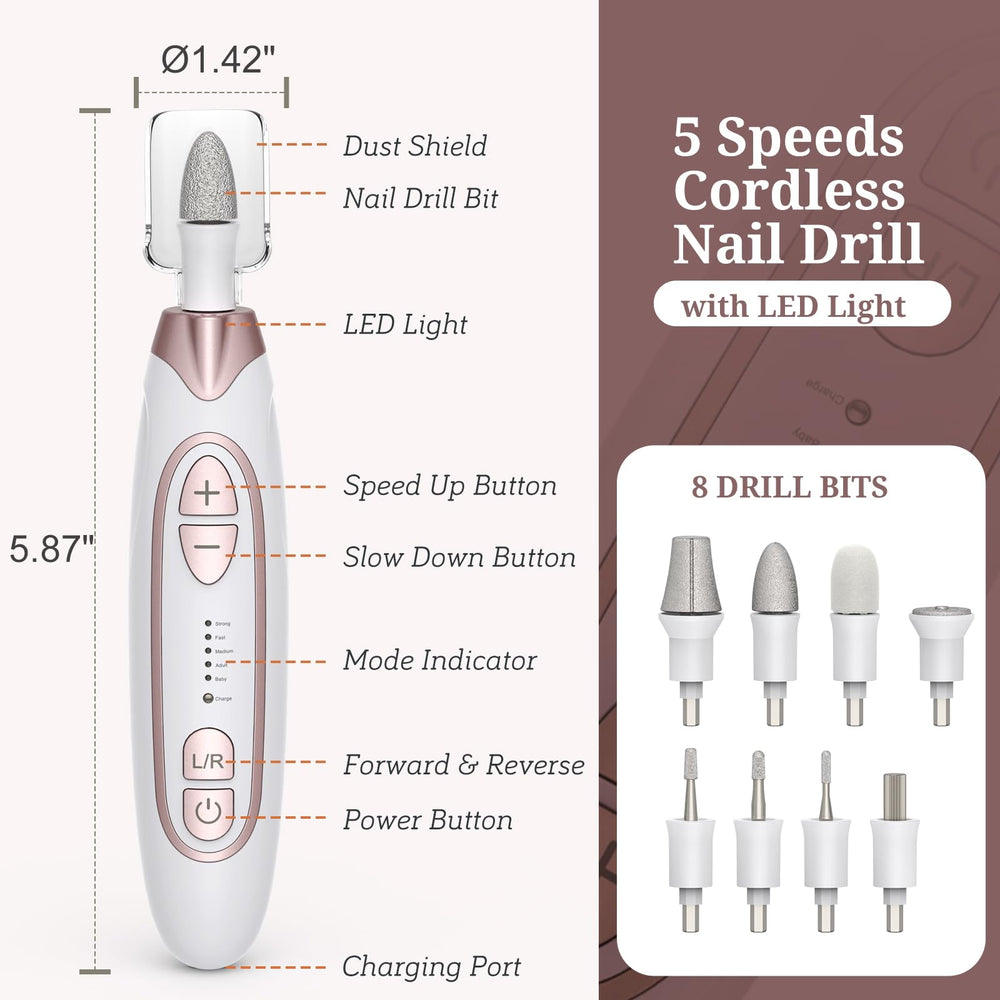 PELCAS LED light detail illuminating nail, improves visibility benefit