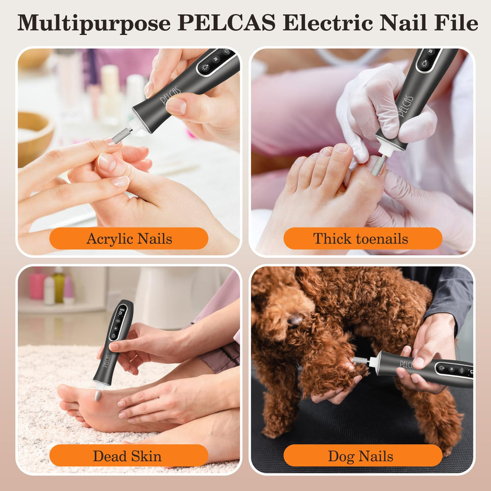 PELCAS dust shield and cleaning brush detail for cleaner, tidier nail work