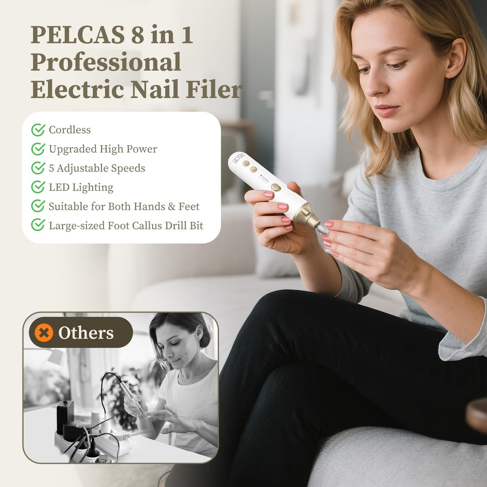 PELCAS in hand during use showing comfortable grip and travel convenience