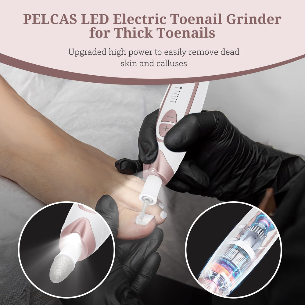 PELCAS next to ruler to show size, highlights travel-friendly benefit