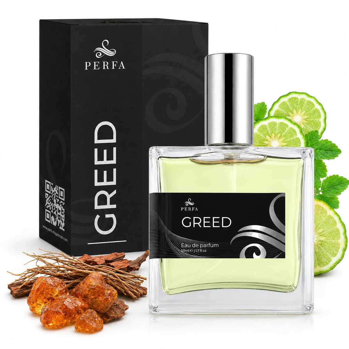 Perfa front bottle showing sleek packaging and easy recognition for gifting