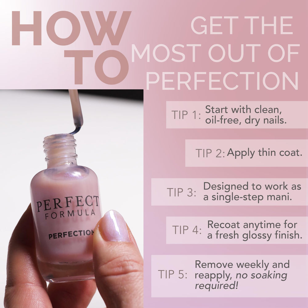 Perfect Formula bottle on a bathroom vanity in lifestyle scene showing easy daily use benefit
