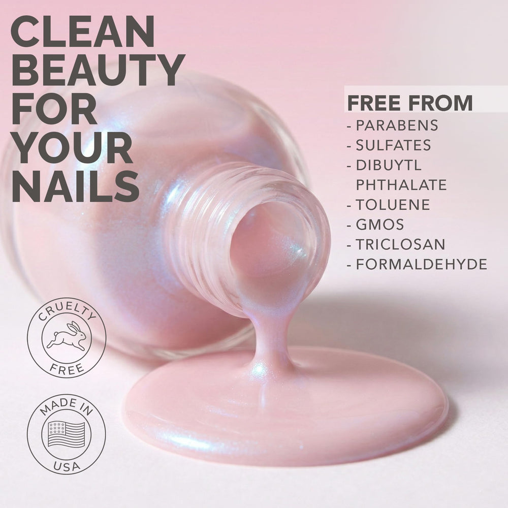 Perfect Formula used as a top coat over colored polish to demonstrate extended wear benefit