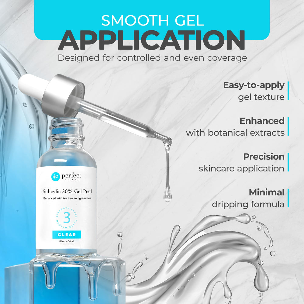 Perfect Image gel texture close-up highlighting controlled application benefit