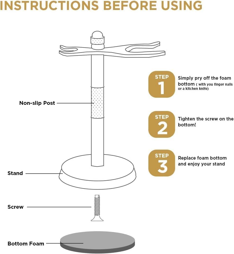 Perfecto weighted base detail highlighting stability and anti-tip protection