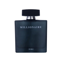 PERFUME&BEAUTY Black Millionaire front bottle showing sleek glass and label benefit: elegant presentation
