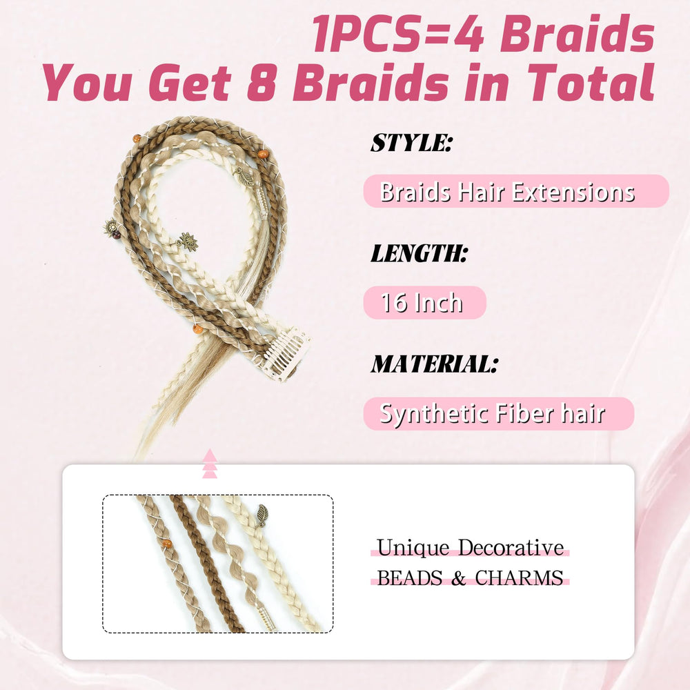 Perience close-up braid texture highlighting natural matte finish and realistic look benefit