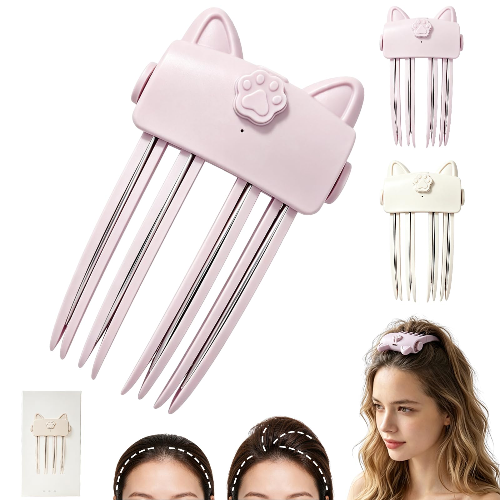 Perivy heated root volumizer front view showing sleek pink body and controls for quick styling