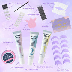 PERMANIA six-size silicone pad set displayed to fit varied lash lengths and shapes