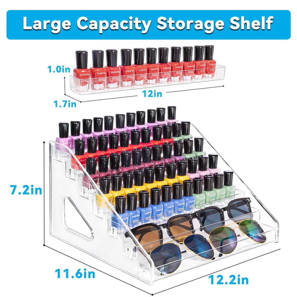 Pero Pero tier with nail polish row offering organized visible storage