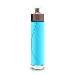 Perry Ellis 360 side label detail highlighting fragrance notes and clarity