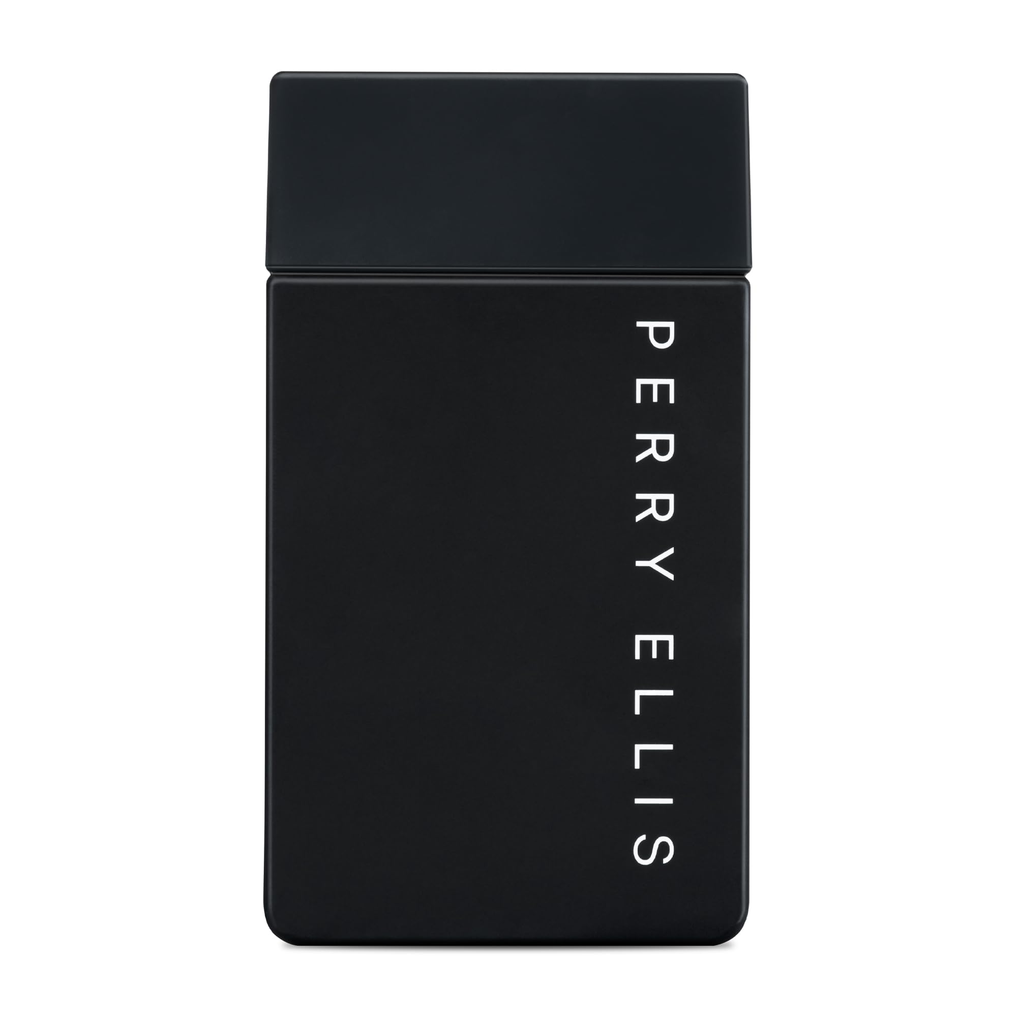 Perry Ellis Midnight front bottle showing sleek label and glass finish, elegant presentation