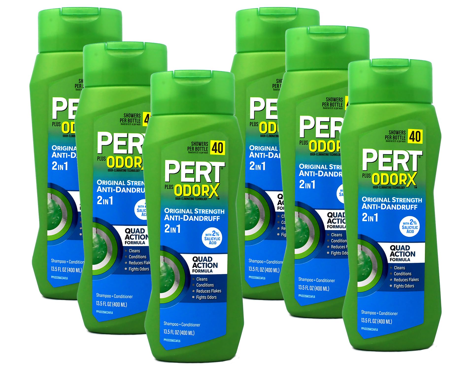 Pert pack front view showing six Classic Clean bottles and benefit of convenience