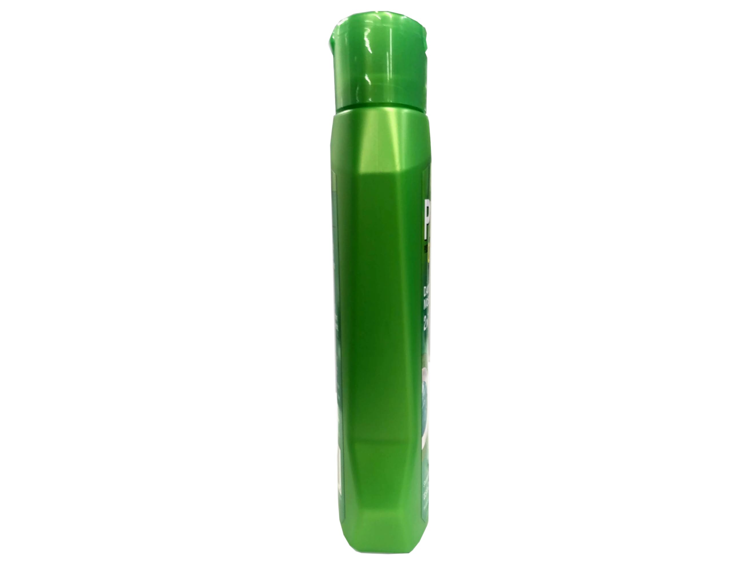 Pert bottle in shower scene illustrating quick one-step wash-and-condition routine