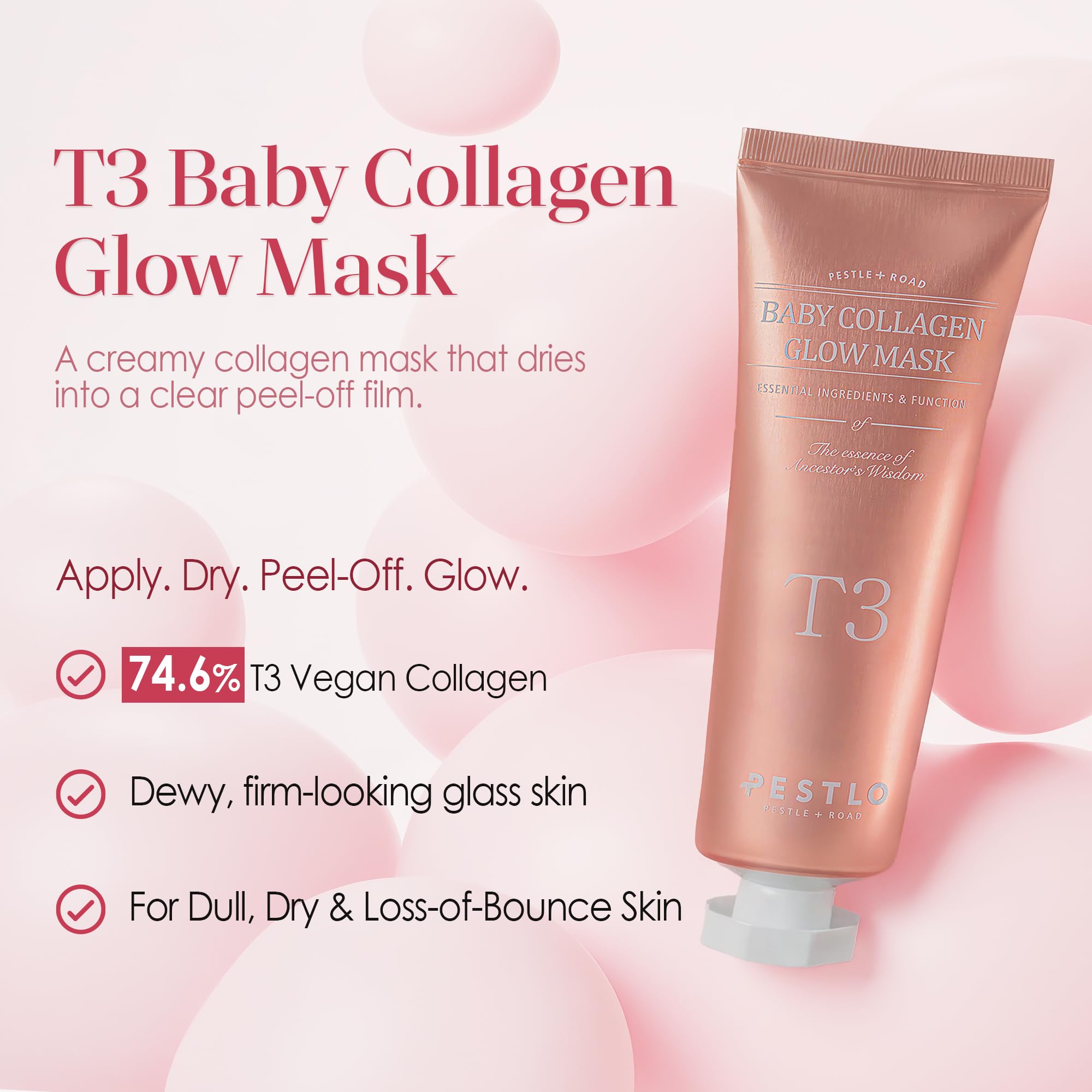 PESTLO ingredient label close-up highlighting vegan collagen