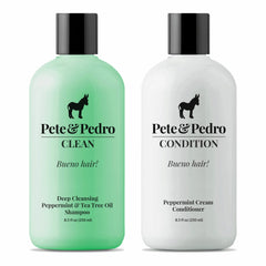 Pete & Pedro front packaging showing both bottles, highlights product clarity