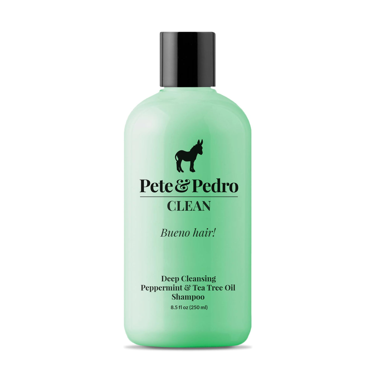 Pete & Pedro front packaging showing 8.5 oz bottle and clear branding for confidence
