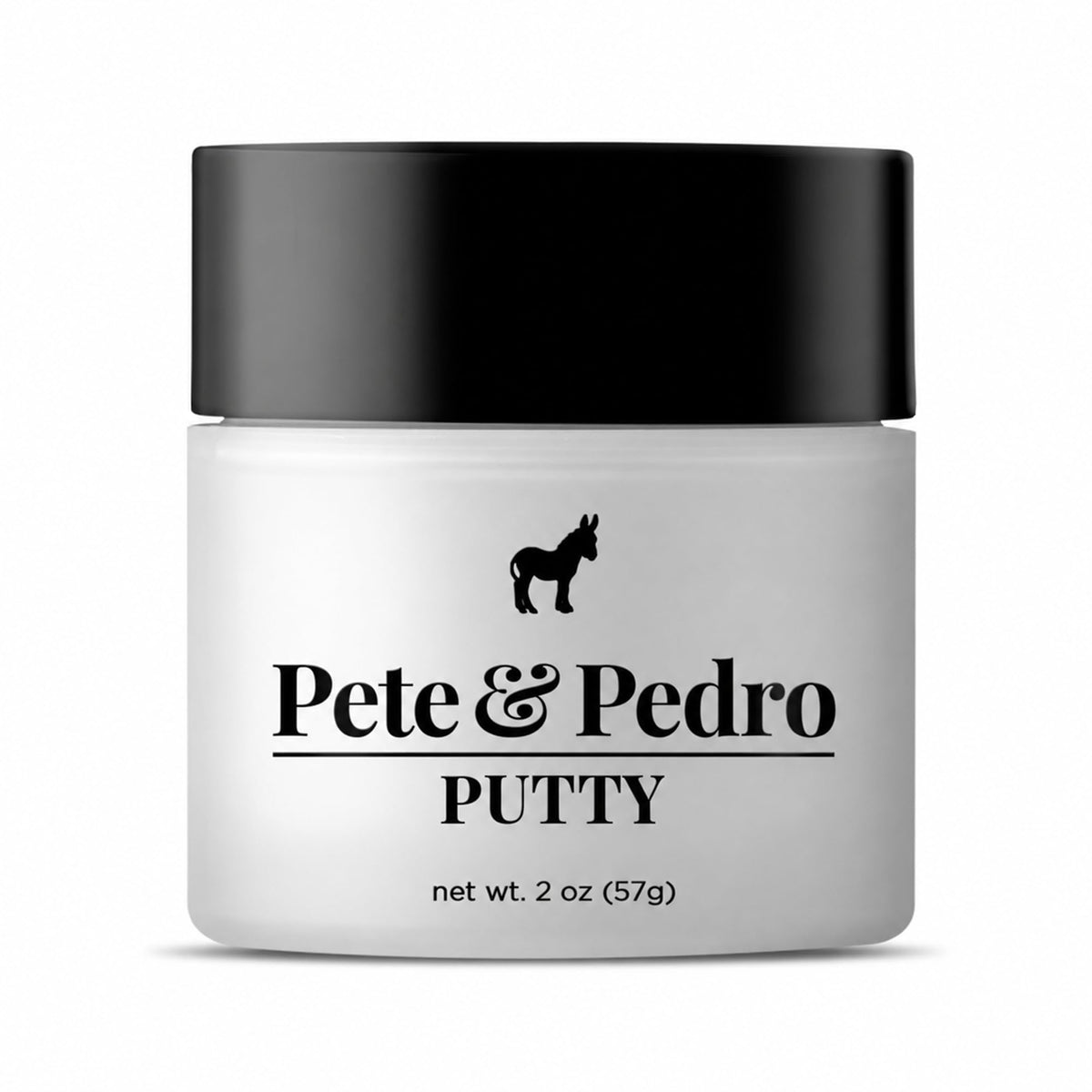 Pete & Pedro front packaging showing compact jar and matte benefit