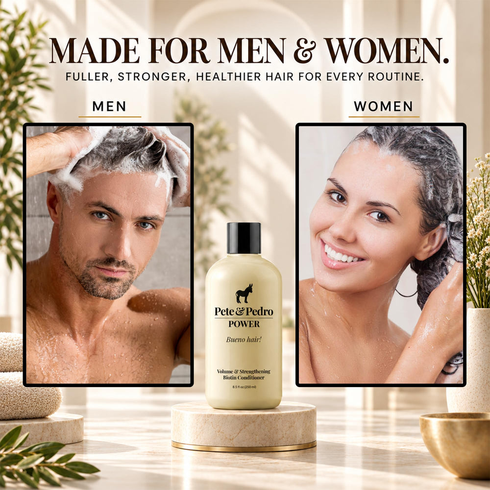 Pete & Pedro paired with volume shampoo to boost results benefit