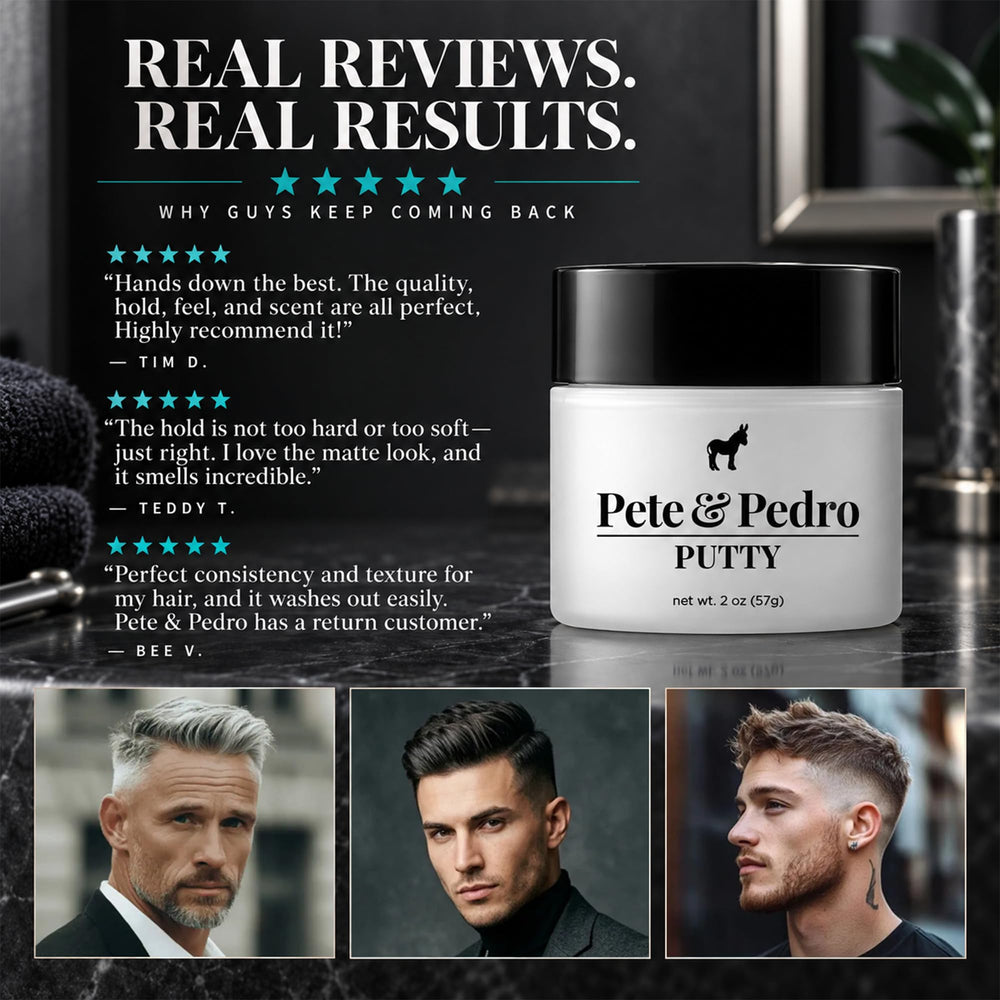 Pete & Pedro before and after image showing increased texture and definition