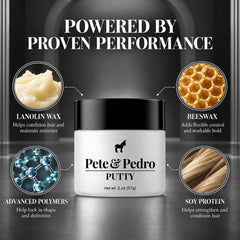 Pete & Pedro hand scooping putty illustrating easy warming and application