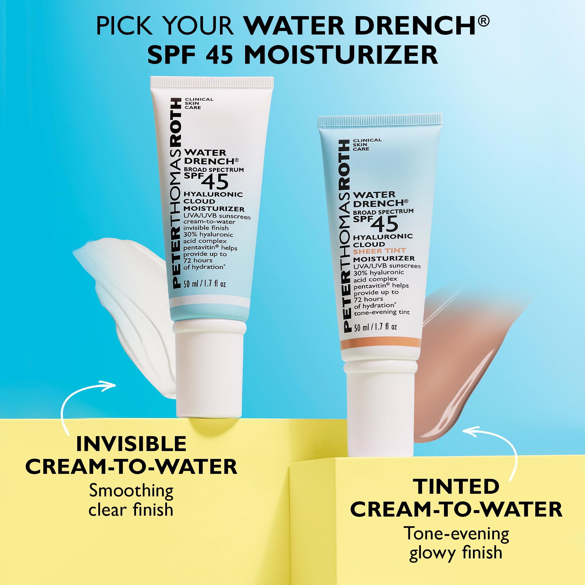 Peter Thomas Roth back label close-up highlighting SPF 45 and key ingredients