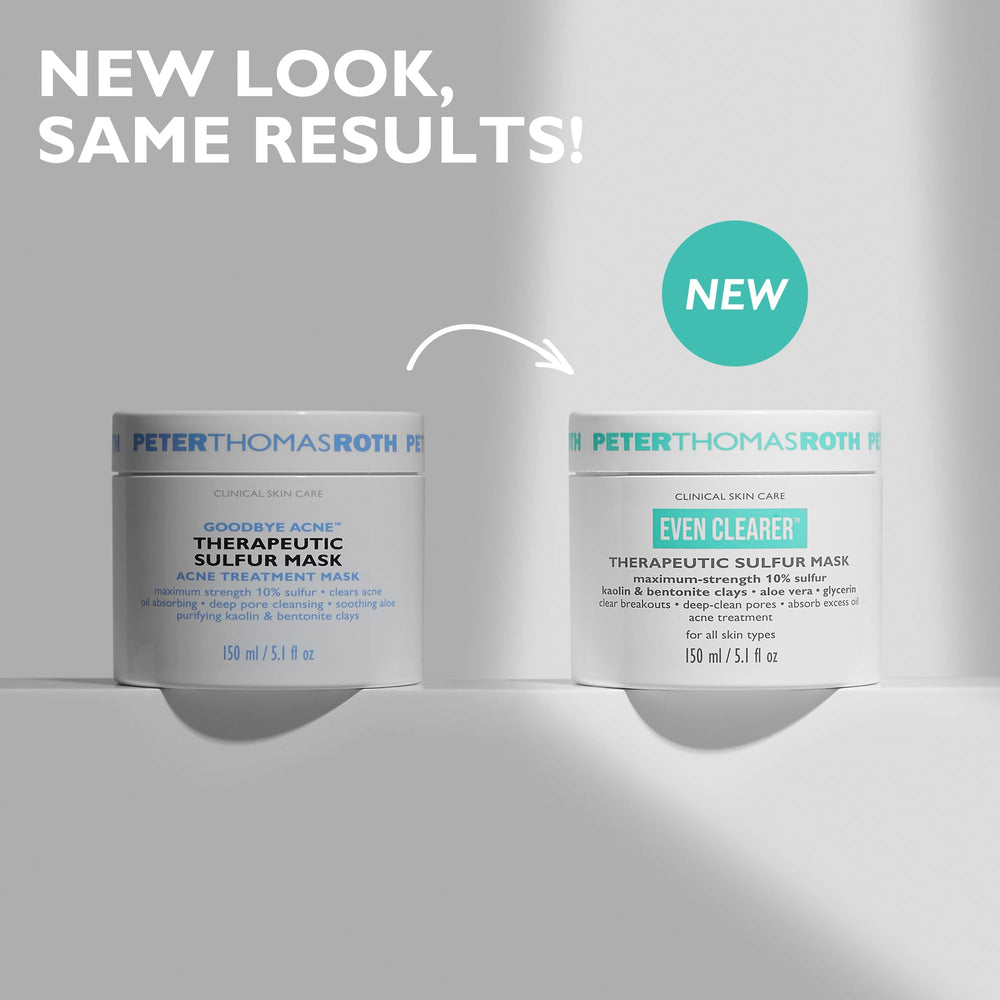 Peter Thomas Roth before and after comparison demonstrates reduced shine and pore clarity benefit