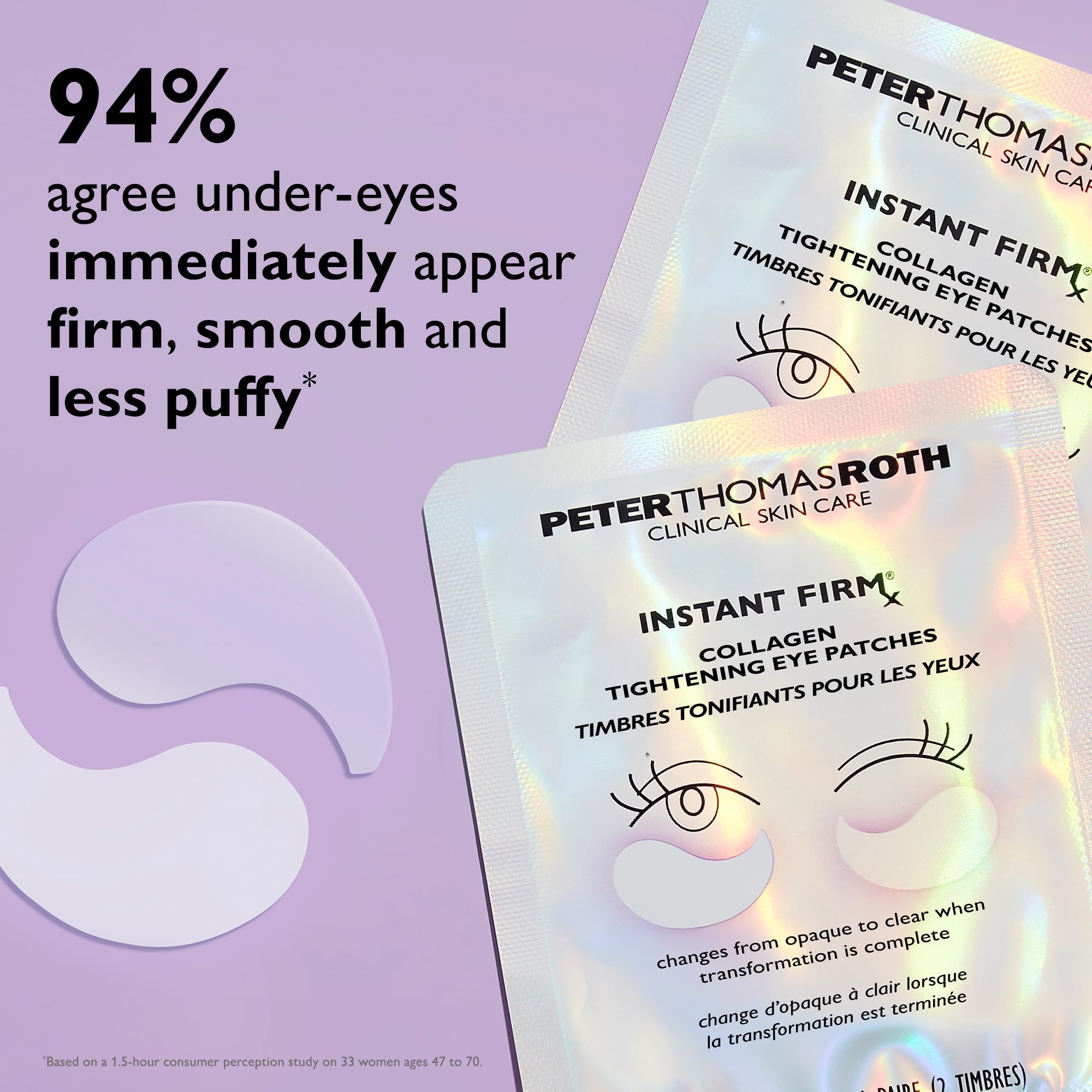 Peter Thomas Roth before and after showing reduced puffiness and lines