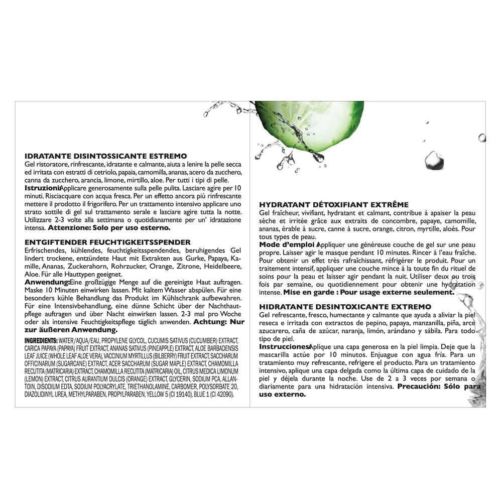 Peter Thomas Roth ingredient label highlighting botanical extracts and benefits