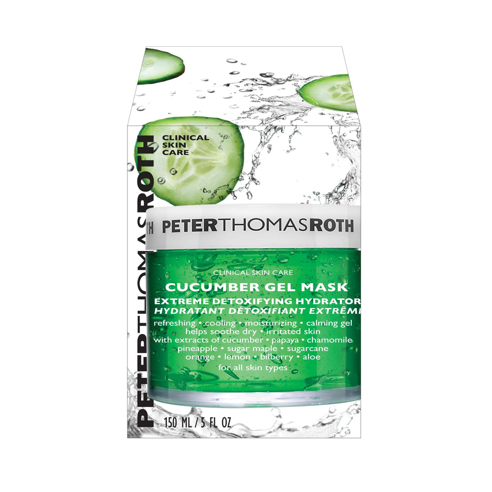 Peter Thomas Roth gel texture close-up illustrating cooling hydration effect